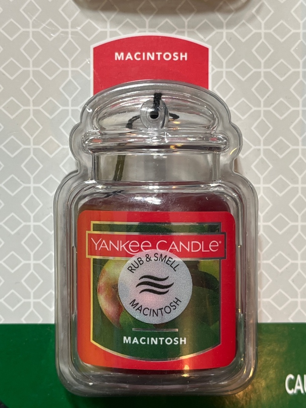 Yankee Candle Macintosh Car Jar Ultimate Air Freshener 🍎🚗 NEW